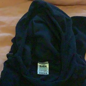 NEW Melanzana Woman’s Micro grid hoody, navy blue .